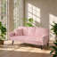 Canapé en velours côtelé l 72,04 po x P 38,58 po x H 31,1 po Amesbury-129206695