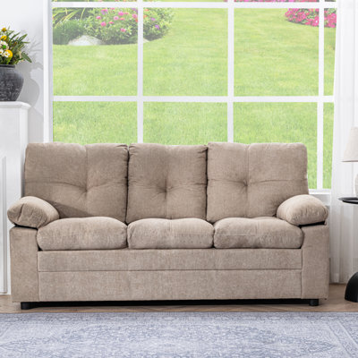 Canapé 75,59 "en chenille moderne - Canapé rembourré pour un salon confortable
