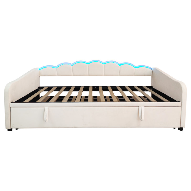 Upholstered Daybed with Trundle