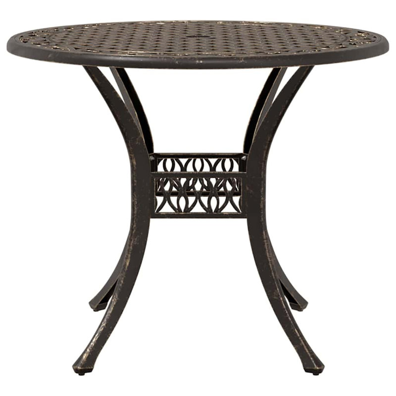 4 - Person Patio Dining Set with Square Table, Bronze