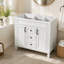 Meuble-lavabo moderne de 91 cm (36 po) avec 2 portes à fermeture douce, meuble de rangement seulement