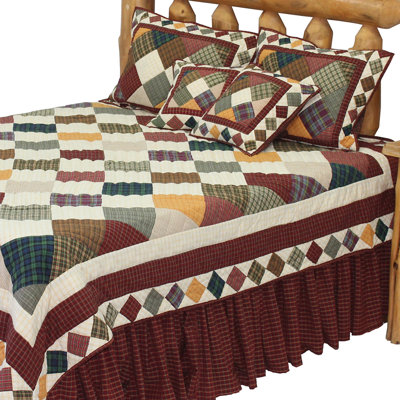 Courtepointe réversible Platten Brown