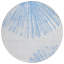 Tapis intérieur rond lavable abstrait ivoire 8 pi