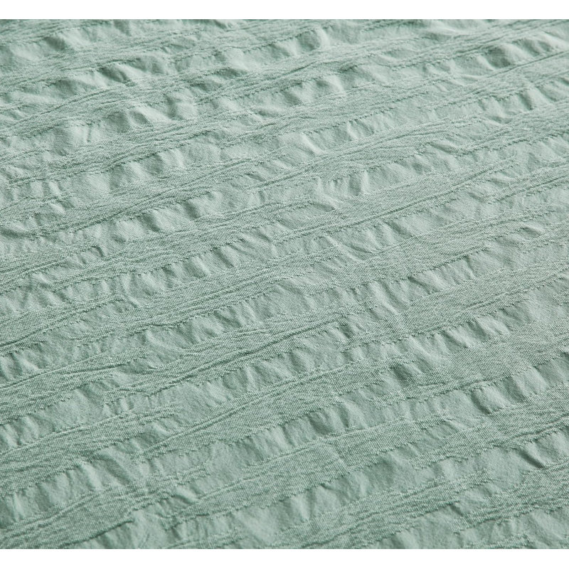 Calvin Polyester Jacquard Comforter, King Comforter + 2 King Shams, Sage Green