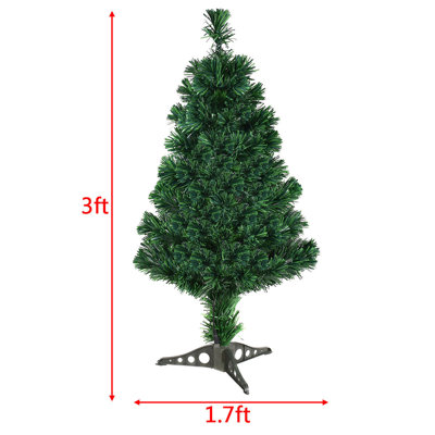 36' Lighted Pine Christmas Tree