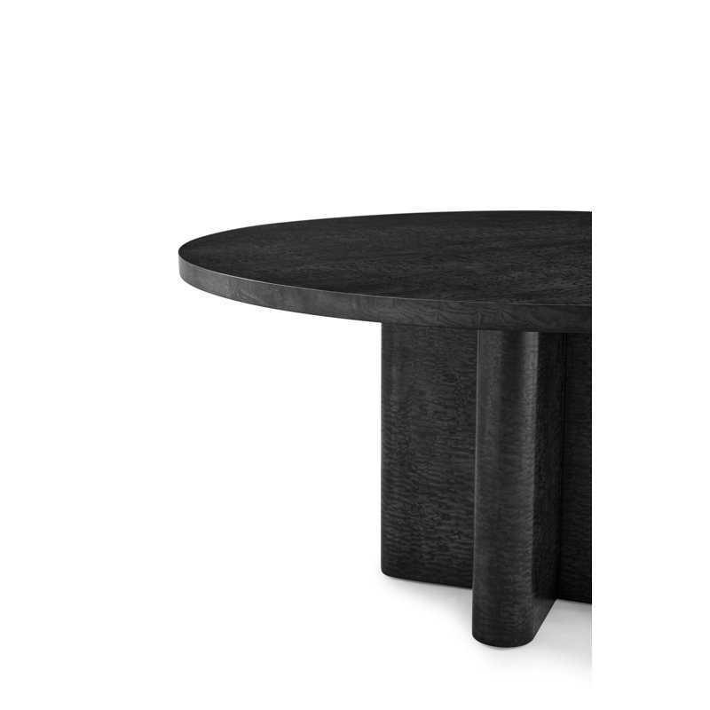 Kesden Round Dining Table, Silent Black