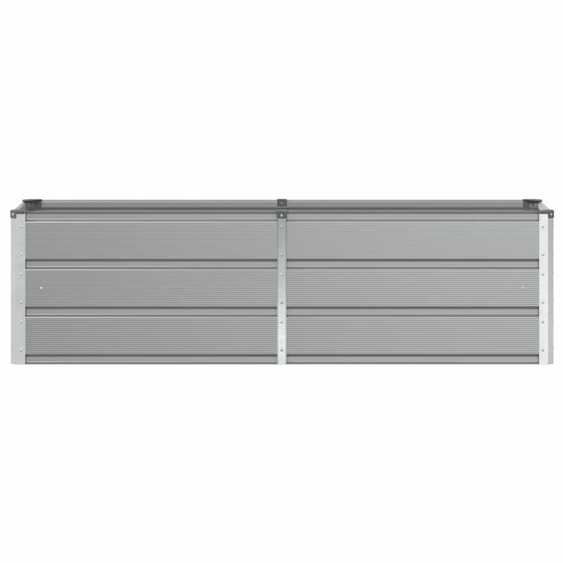 Raised Garden Bed, 45cm H x 160cm W x 40cm D, Light Grey