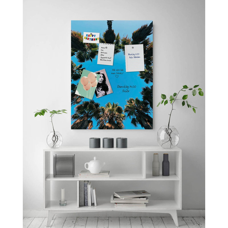Magnetic Glass Photo Memo Board