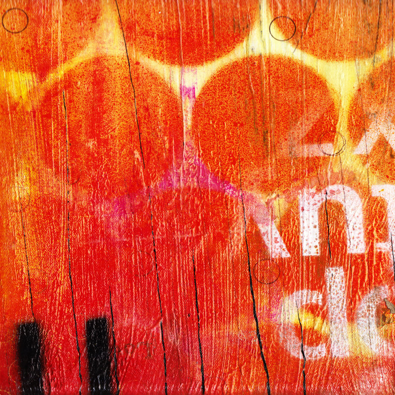Orange, H 12 po x l 12 po, Oui, Cadre simple argenté