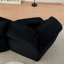 Chaises d'appoint modernes, fauteuil en velours côtelé noir pour famille