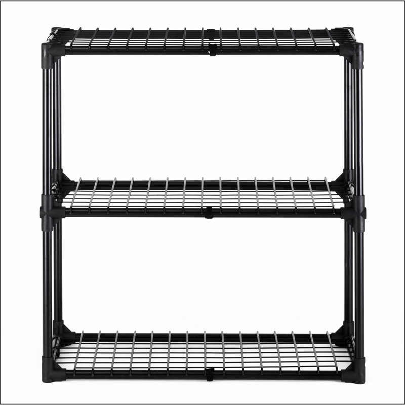 Support à 3 tablettes polyvalent pour divers besoins de rangement, améliorant l'organisation