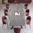 102'' Extendable Dining Table Set With Sintered Stone Dining Table And 8 Faux Leather Dining Chairs-115160303-115160305