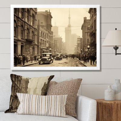 Toronto City A Nostalgic In A Vintage I - Cityscapes Canvas Prints