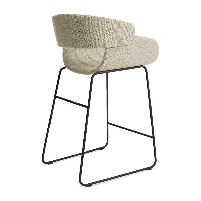 Racer Stool, Tait Stone Textured Basketweave, Counter Stool (25" Seat Height)