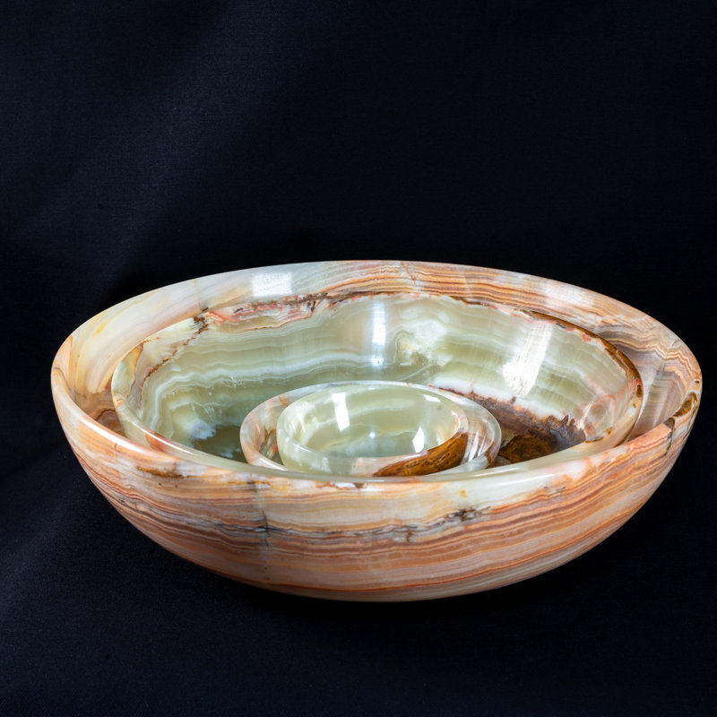 Armie Handmade Marble Decorative Bowl 2, 1.5cm H x 4cm W x 4cm D