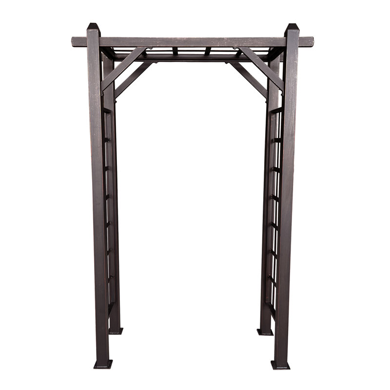 Arche de jardin moderne en aluminium, Bronze