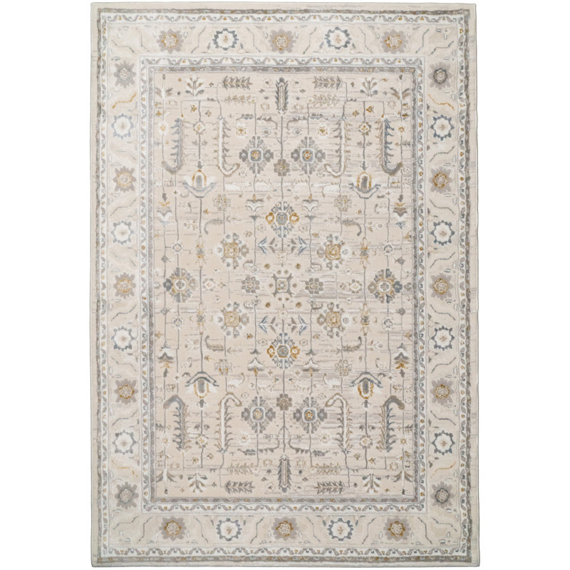 Lakena 12584-195 IVORY/GREY, Rectangle 7'10" x 10'