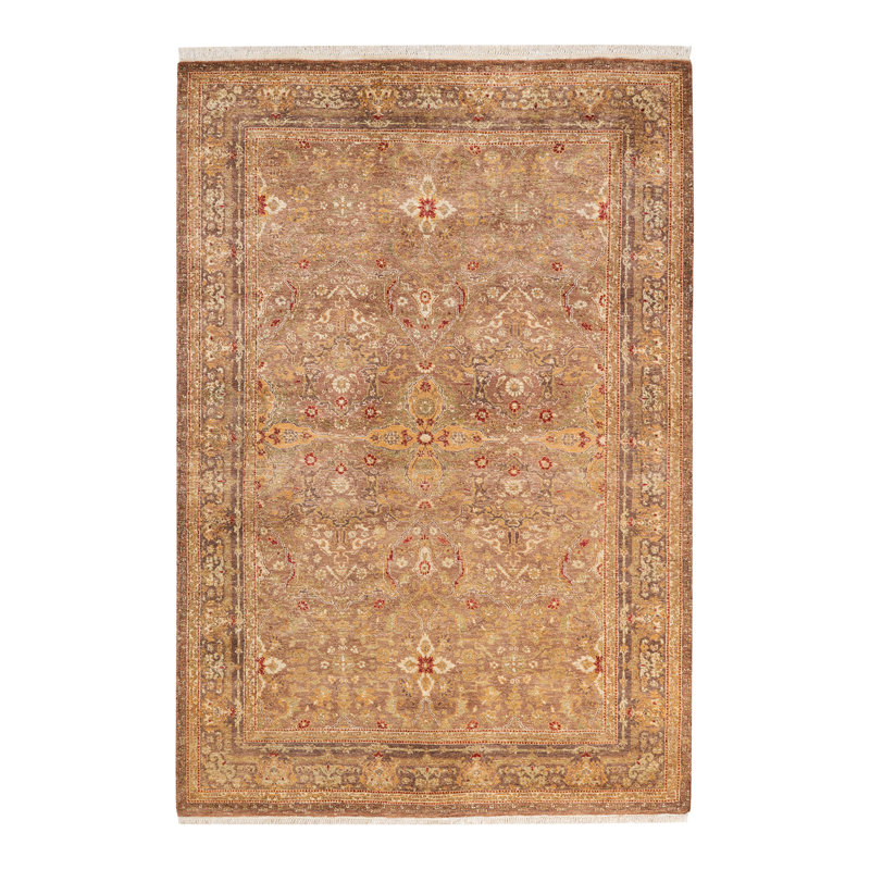Classic One-of-a-Kind 4' 2" x 6' 0" Hand Knotted Area Rug