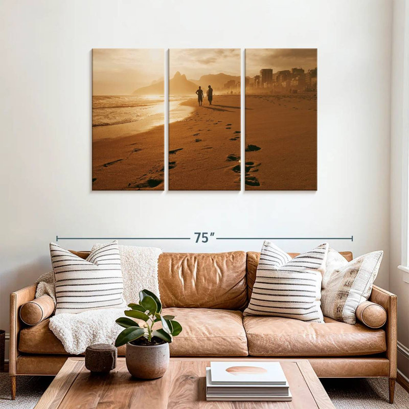 Gillard Ipanema Beach Couple, H 36 po x l 57 po