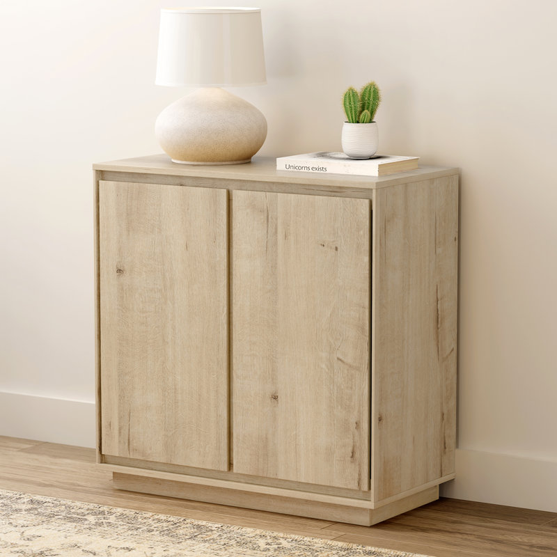 Sideboard Accent Cabinet With Adjustable Shelves, 1, Brown