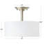 Plafonnier semi-encastré en tissu 13 po-554584353