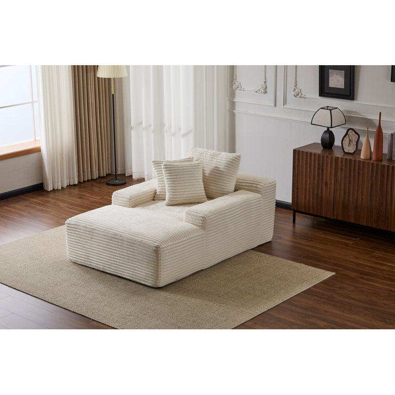 Méridienne surdimensionnée surdimensionnée Cozy Cloud Couch, Blanc