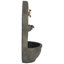 Fontaine murale solaire en polystone résistante aux intempéries avec batterie de secours Lutterworth - Pierre florentine-1142501220