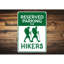 Plaque en aluminium Hiker-1435807416