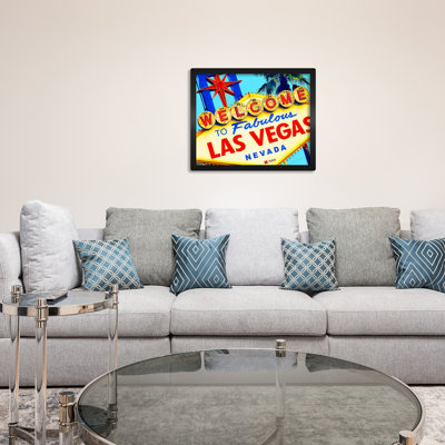 Las Vegas Welcome Sign, Las Vegas Nevada - reproduction de photo sur toile