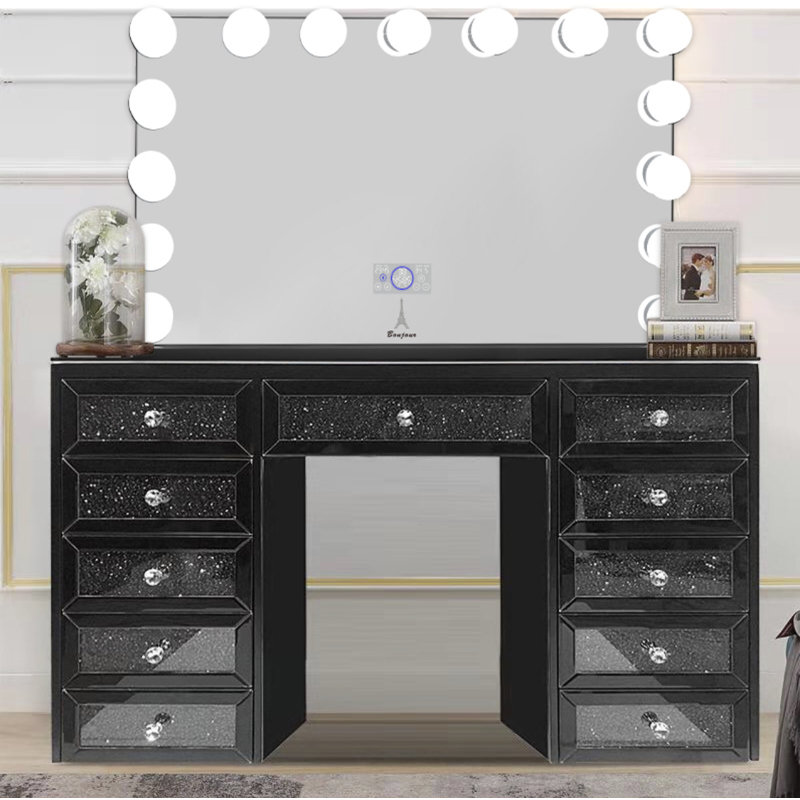 Vanity, Black, 33.5 H x 43.5 W