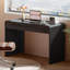 Petit bureau d'ordinateur 39,4 "avec 2 tiroirs, bureau d'écriture moderne pour la chambre à coucher et le bureau personnel-106810774