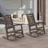 Chaise Adirondack berçante en plastique Liebwin