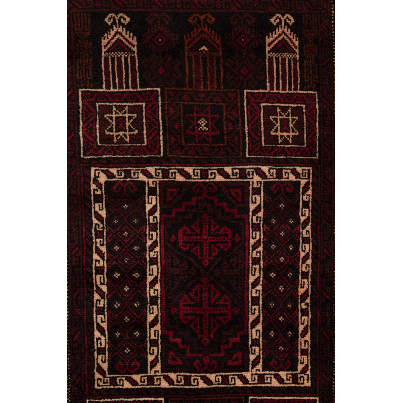 Antique Hand Knotted Wool Area Rug