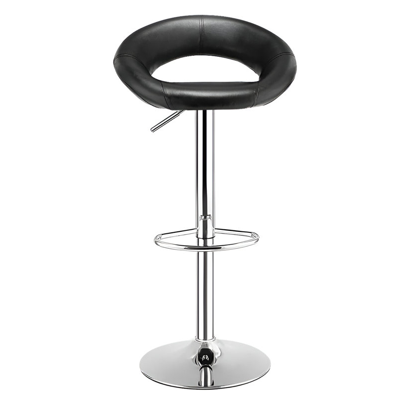 Tabouret pivotant à hauteur réglable William, Noir