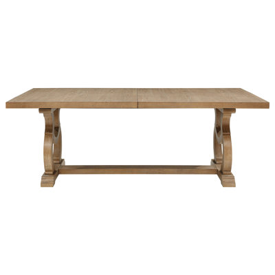 Fremont Brown Trestle Rectangular Dining Table