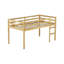 Lit mezzanine simple avec structure en bois d'hévéa, plateforme de 13 lattes, hauteur basse, espace de rangement et rangement spacieux dans la chambre à coucher, plateforme de conception en lattes de bois massif naturel, sommeil stable, spacieux-400772113
