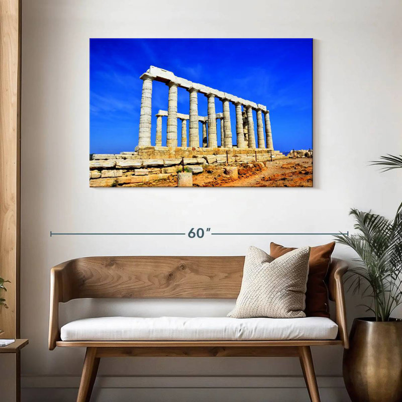 Adella Temple Of Poseidon, 30" H x 45" W