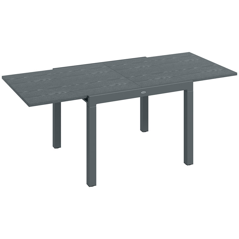 Table de salle à manger d'extérieur extensible Outsunny (table incluse seulement)