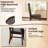 Modern Dining Chairs Set of 4 Armless Kitchen Chairs w/Upholstered Seat-444082567