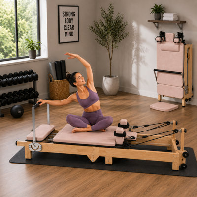 92" Foldable Pilates Reformer Machine
