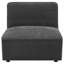 Fauteuil rembourré gris anthracite Ortega-2067273441