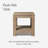 Maven Lane Paulo Wooden Side Table-96086756