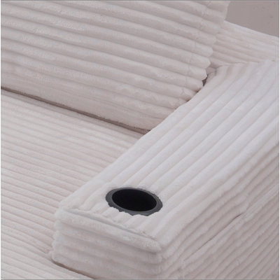 Compressible U-Shaped Sectional Sofa Set,Minimalist Style Modular Sectional Sofa, Corduroy Fabric Cloud Couch for Living Room