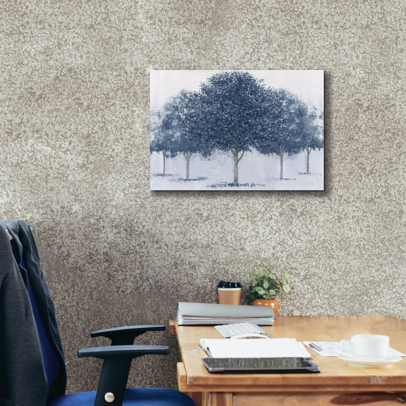 'Peaceful Grove Navy'  by James Wiens Canvas Wall Art, 18" H x 26" W