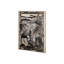 Linocut I (Ram) a toile texturée embelée à la main-92362317
