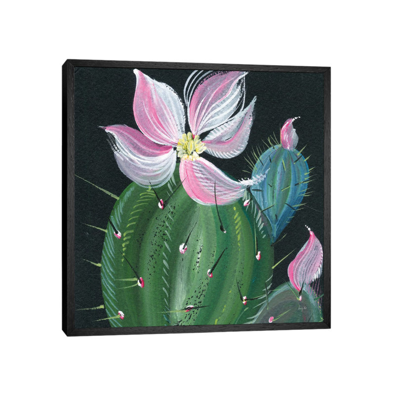 Cactus I by Kristy Rice - Gallery-Wrapped Canvas Giclée on Canvas, Black Framed, 66.04 cm H x 66.04 cm W