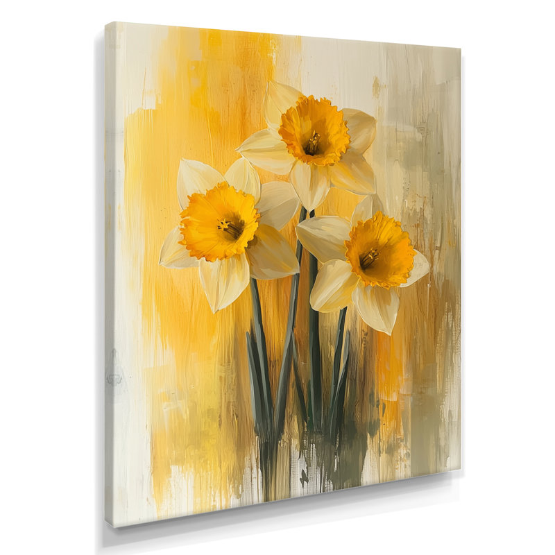 Hendrickson - Floral Wall Art Prints, Wrapped Canvas, Does Not Apply, 20" H x 12" W