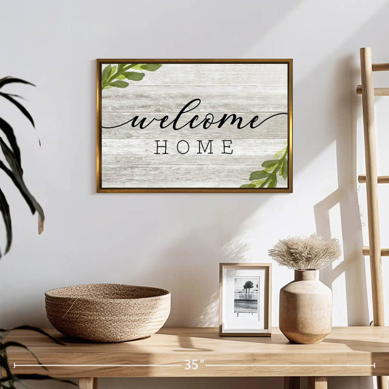 Plaque murale rustique, Cadre flottant doré, 19 po x 13 po