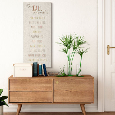 «Family Fall Favourites Autumn Soft Warm Colors répertorié» par Gigi Louise - impression d'art graphique