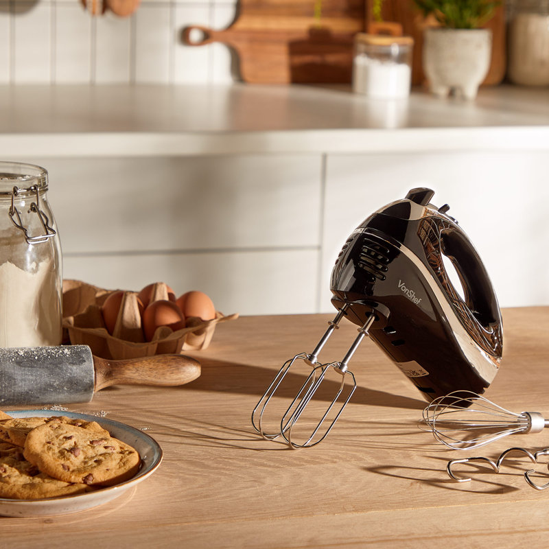 VonShef 5 Speed Hand Mixer, Black